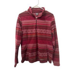 Eddie Bauer Printed Quarter-zip Fleece Pullover